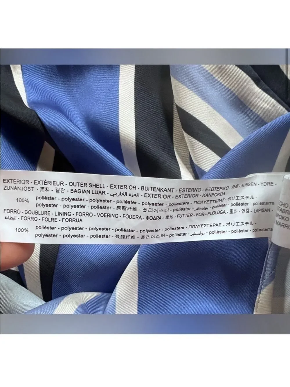 Zara Satin Striped Skort Romper Blue White Wrap V Neck NWT Size Small - Picture 16 of 16